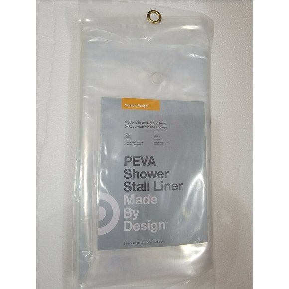 Made By Design Bath 54x78 Six Gauge Peva Shower Liner Stall Clear